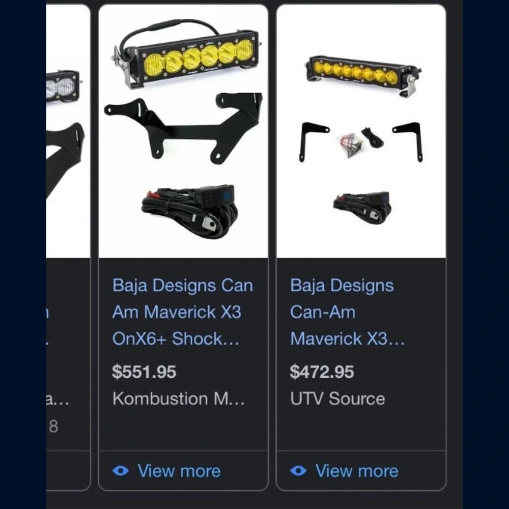 Can-am maverick x3 onx6 shock mount kit